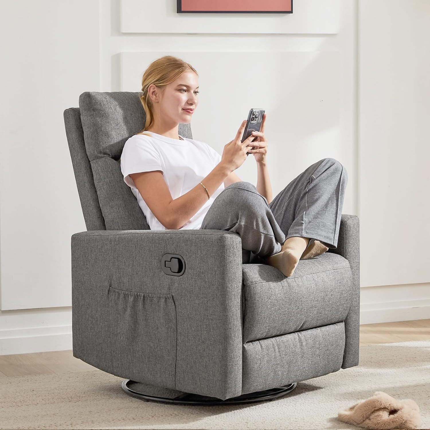 Adult massage recliner adjustable home theater seat modern fabric recliner