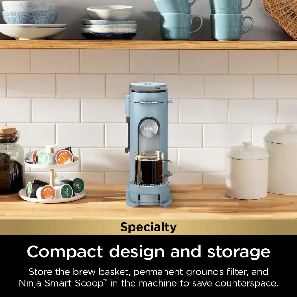 Ninja Coffee Maker Single Cup Brews with pods and grounds K-Cup compatible 4 brewing methods