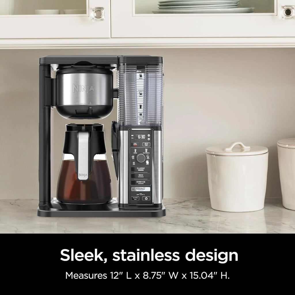 Extra Large Hot and Iced Coffee Maker with Fast Cold Brew, 4 Brewing Methods, 8 Sizes (Small to Travel), Single-Cup Coffee Maker, 12-Cup Capacity