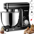10-Speed Stand Mixer with 8-in-1 Splash Guard, Tilt Head, 6-Quart Stainless Steel Bowl + Dishwasher-Safe Dough Hook/Whisk/Blender/Scraper