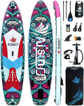 Inflatable wide SUP board with SUP carrying bag hand pump 10L waterproof bag