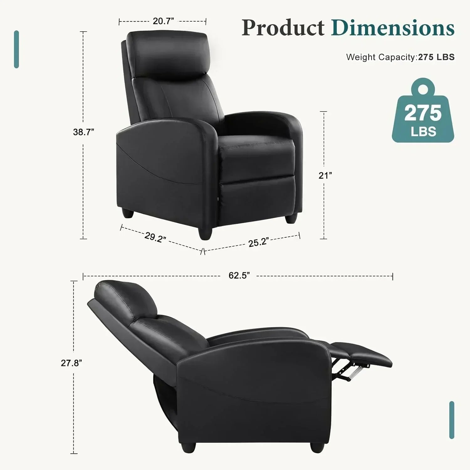 Swivel high-back rocking chair with footrest padded glider baby chair with comfortable deep seat