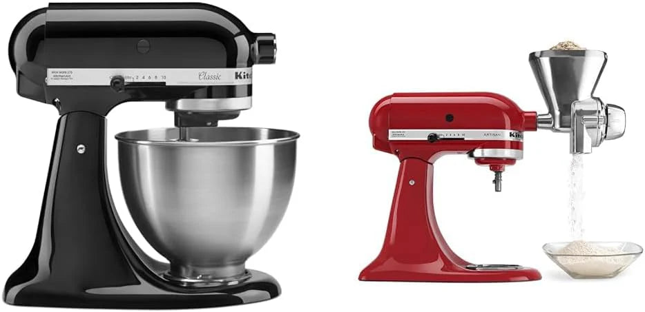 KitchenAid Classic Series 4.5 Quart Tilt-Head Stand Mixer K45SS, Onyx Black