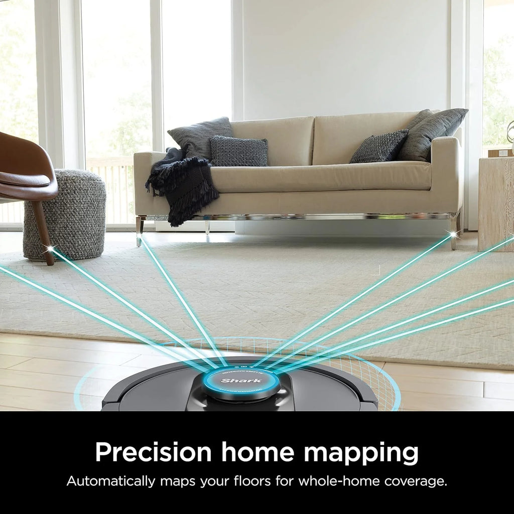 Robotic vacuum cleaner Voice Control Robot Vacuum with Matrix Clean Navigation, Home Mapping, 60-Day Capacity, XL Self-Empty Base for Homes with Pets, Carpet & Hard Floors