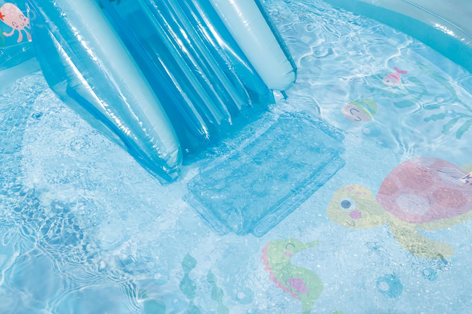 Intex 96 x 78 x 28 Inflatable Jungle Adventure Play Center Spray Kiddie Pool - Backyard Kids Water Slide, Outdoor Blow-Up Splash Pad for Toddlers
