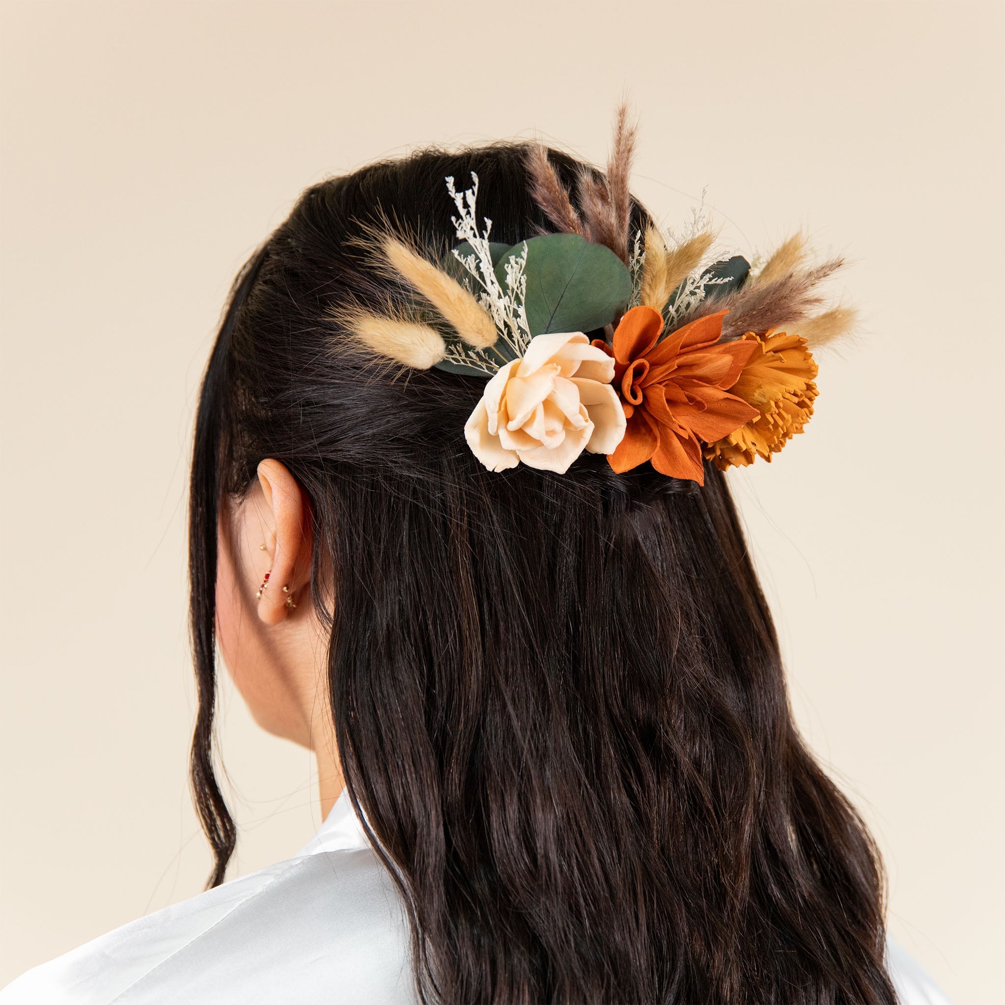 Luxe Terracotta Hairpiece*