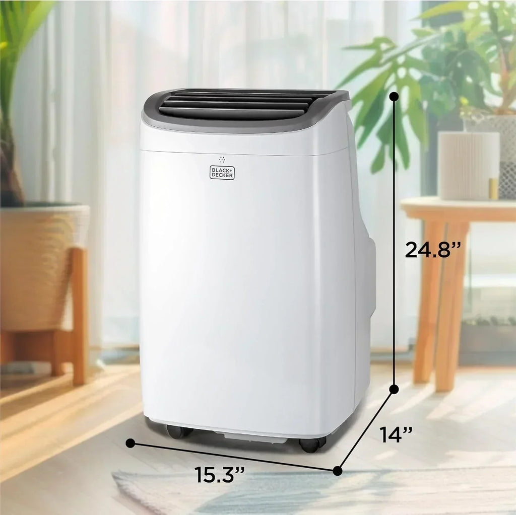 BLACK+DECKER 10,000 BTU Portable Air Conditioner for Rooms up to 450 Sq with Remote Control