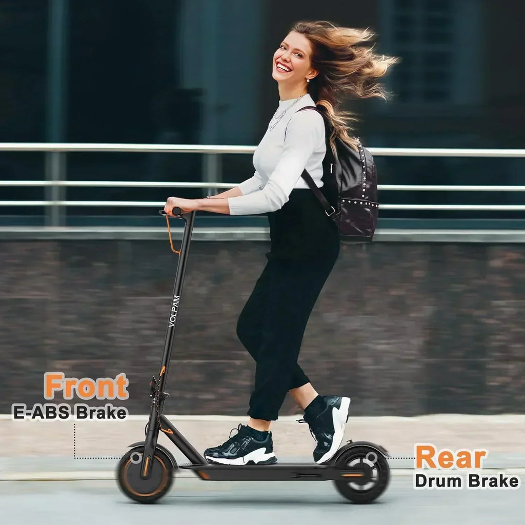 Volpam electric scooter Powerful electric motor Solid tires 28/21/12 mile range