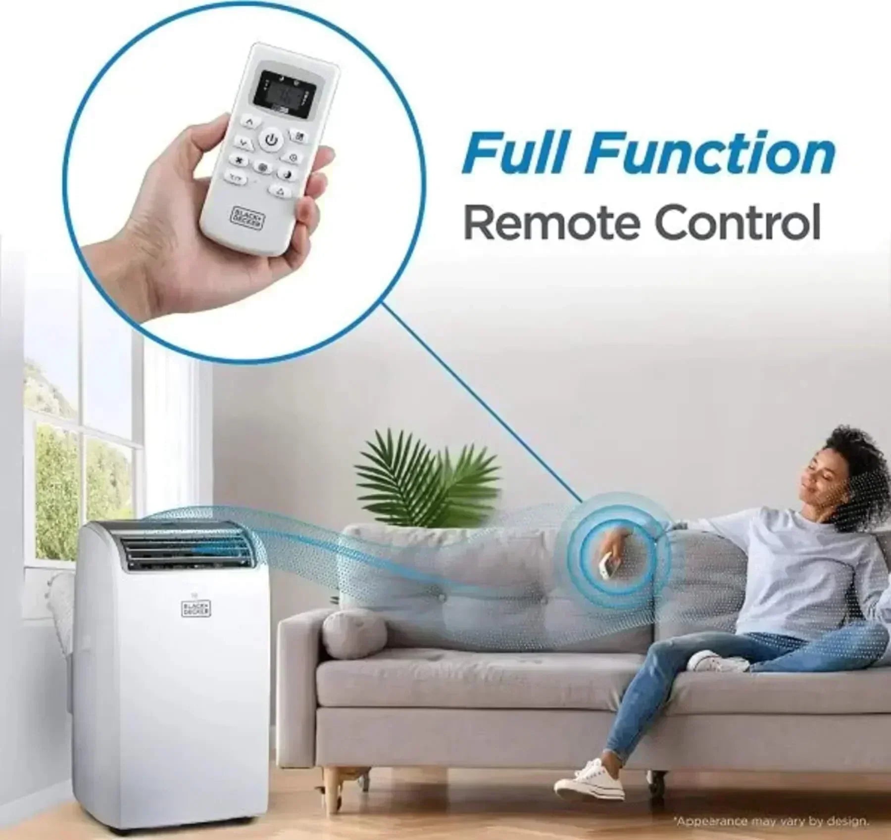 BLACK+DECKER Air Conditioner 14,000 BTU Air Conditioner Portable for Room up to 700 Sq. Ft.