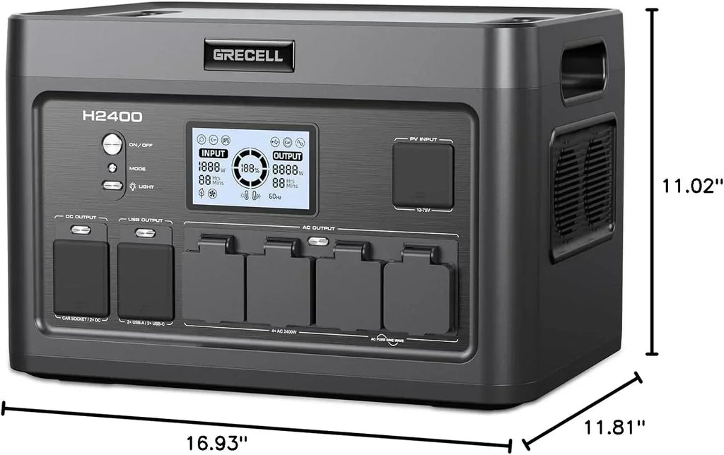 Portable Power Station 300W (Peak 600W) 230.88Wh Solar Generator 60W USB-C PD Output