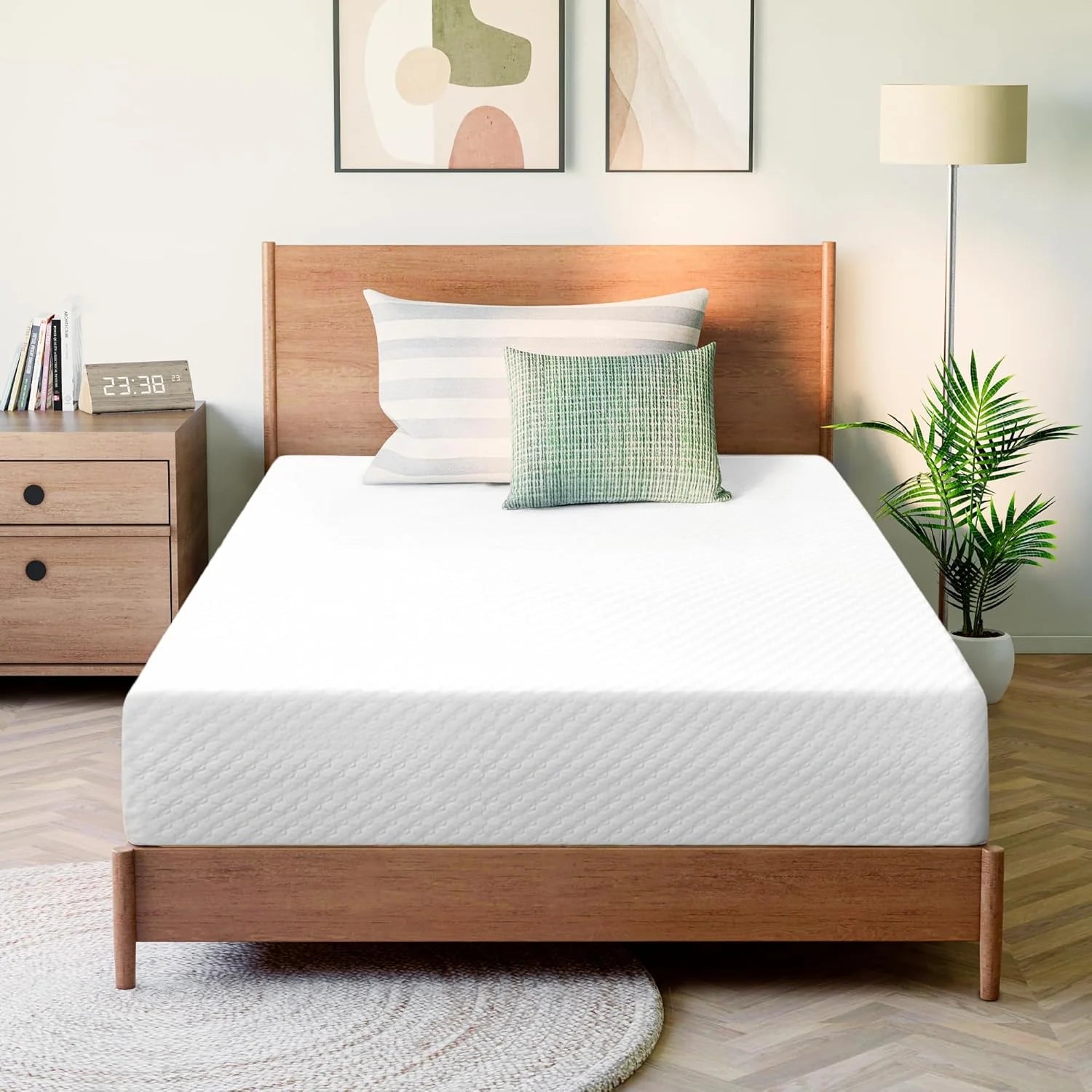 GAESTE 8 Inch Full Cooling Gel Memory Foam Mattress for Cool Sleep Medium Firm CertiPUR-US Certified Foam, Mattress in a Box Pressure Relief Removable Cover No Fiberglass (Full, 8 in)
