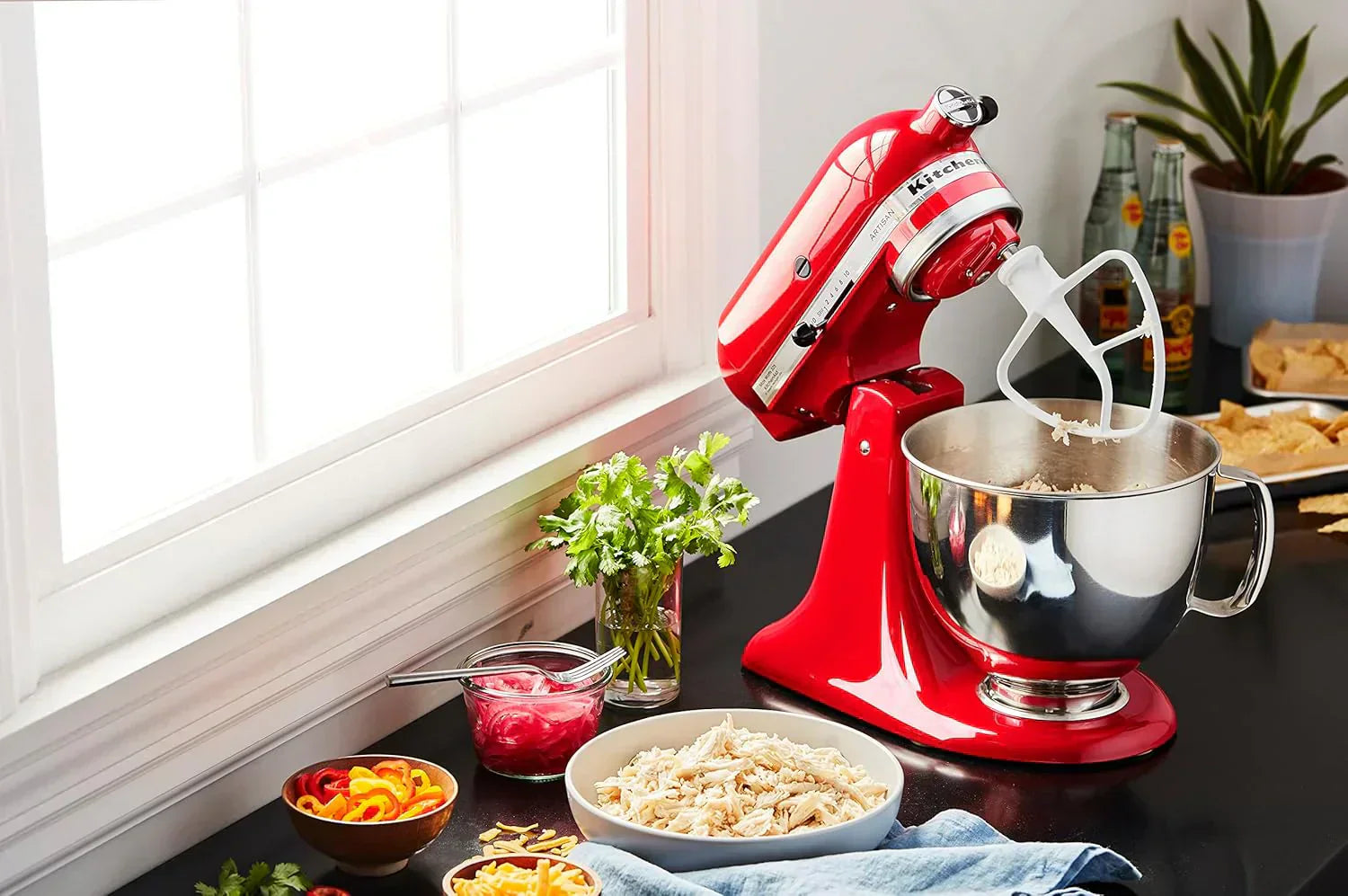 KitchenAid Artisan 5-Quart Tilt-Head Stand Mixer with Pour Flap