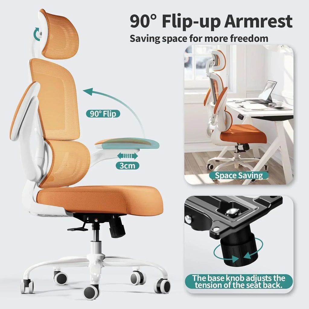 Office Chair Ergonomic Desk Chair 330 lbs Home Mesh Desk Chair Comfortable Gaming Chair